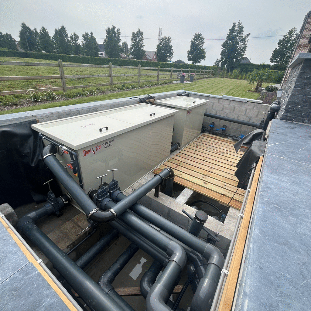 Installatie-vijverbouw