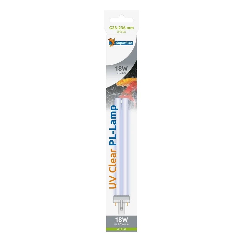 Superfish uv pl lamp 18w special G23 236mm